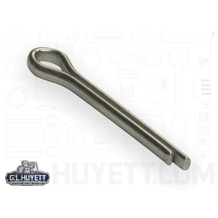 Huyett Cotter Pin, Zinc Plated Carbon Steel, 0.125 in Dia x 1.000 in Effective Length CP-125-1000