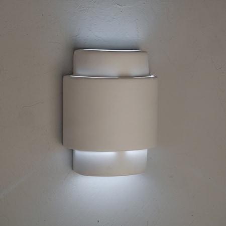 Luxury Lighting Fasciato 13.5 in Tall Ceramic Outdoor Wall Light, Paintable White Bisque, 2PK (2) 129-00-W-ud-7