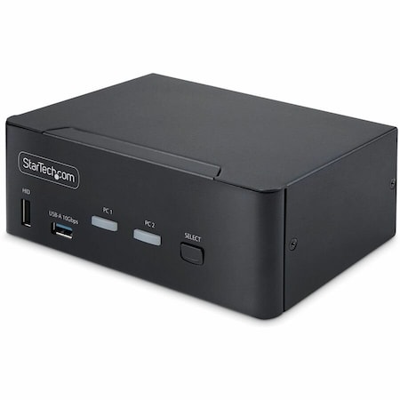 Startech.Com 2-PORT DUAL-MONITOR DISPLAYPORT KVM SWITCH, 8K 60HZ / 4K 144HZ, DP 1.4, 2X USB 1 P2CDD143-KVM-SWITCH