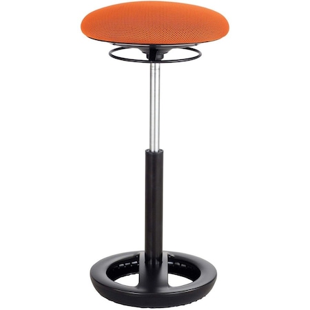 Safco Twixt Active Seating Stool - 22-32"H - Orange 3001OR