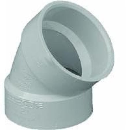 Charlotte Pipe And Foundry PVC 003210800HA 1-1/2 IN 45 DEG PVC DWV ELBOW PVC 00321  0800HA