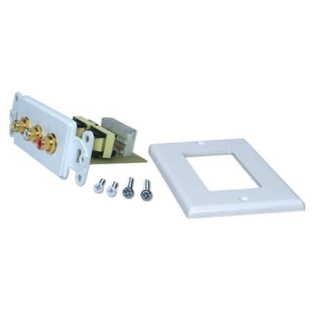 Qvs Hdtv Composite Video With Stereo Audio Rca Wallplate RCA3AV-C5E