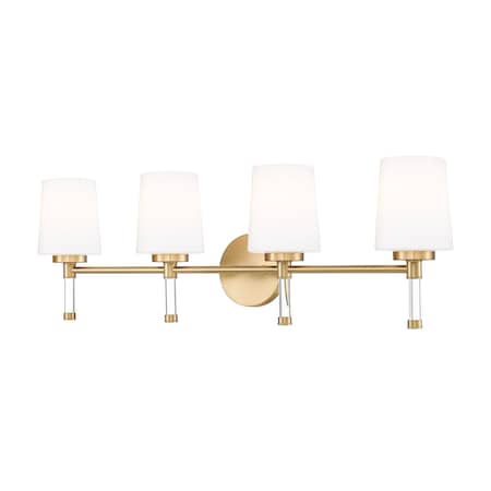 Z-Lite Henri Modern Gold 4 Light Vanity 7700-4V-MGLD