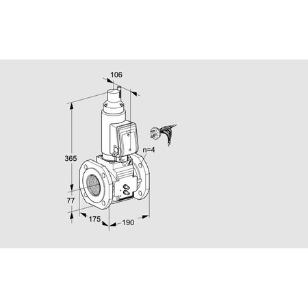 Honeywell Kromschroder Gas Solenoid Valve - Class A, 500 mbar, IP65, EN 161 Certified KS88205349