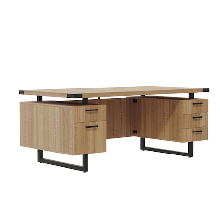 Mirella Office Desk, 36 in D X 29 1/2 in H, 72 in W X MRDBF7236SDD