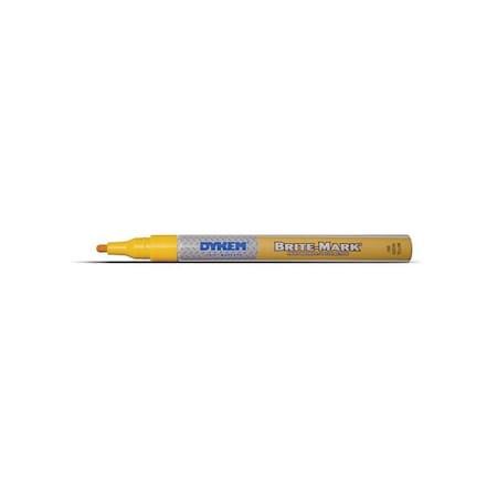 Dykem BRITE-MARK Fine Line Paint Marker, Yellow 41006
