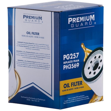 Premium Guard Engine Oil Filter,  PG257