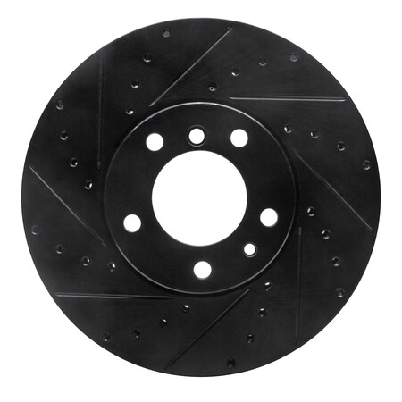 Dynamic Friction Co DFC Brake Rotor - Drilled and Slotted - Black 633-31029L