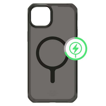 Itskins Hybrid r Frost Magsafe Case For Apple Iphone 15 Plus / Iphone 14 Plus, Black AP5R-HMFRT-BLCK