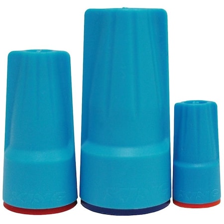 King Innovation Dryconn Series Wire Connector, 14 to 6 AWG Wire, Copper Contact, Aqua Blue 62310