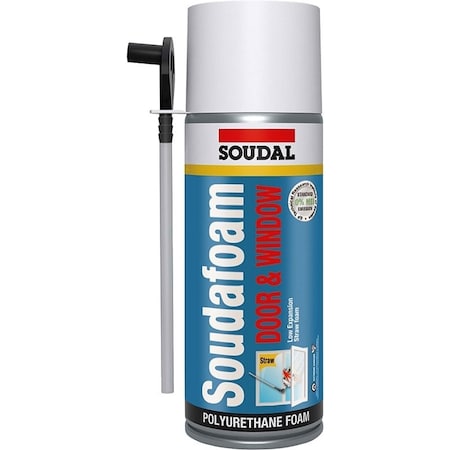 Soudal 458800 12oz Door and Window Minimal Expansion Straw Foam AAMA approved 128665