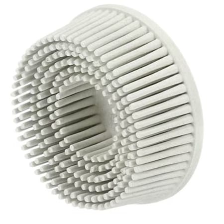 3M Scotch-Brite Roloc Bristle Dsc Rd-Zb, 120, Tr, White 2 In X 5/8 In, Tapered, 40PK 61500132180