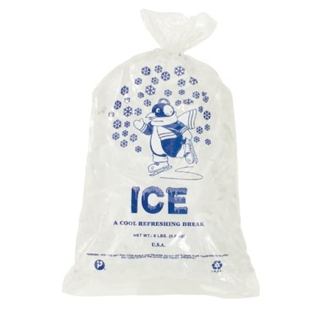 Inteplast Ice Bags with Twist Ties 11 in. W x 20 in. L IBS IC1120