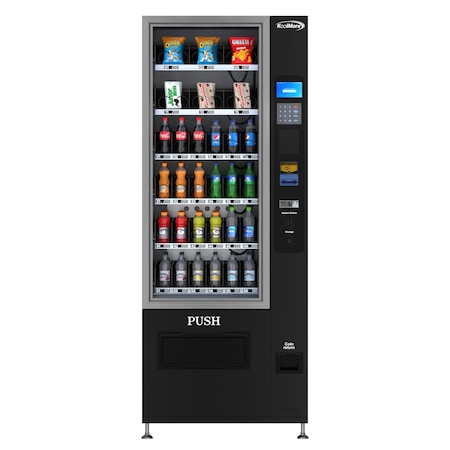 Koolmore Refrigerated Snack and Drink Vending Machine with 36 Slots and Bill acceptor in Black KM-VMR-30-B KM-VMR-30-B