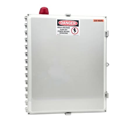 Sump Alarm Control Panel, Single Phase BD-4X-MC-2-10-CW-CY-3F-3SB-AP