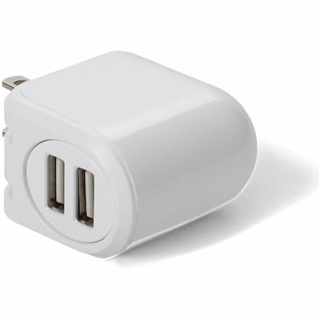 Add-On NEMA 1-15P TO 2XUSB 2.0 A M TO F ADPT CBL WHITE USAC22USB12WW