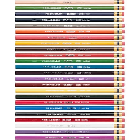 Sanford Prismacolor Col-Erase Pencils, Assorted Lead, Assorted Barrel, 24/Set 20517