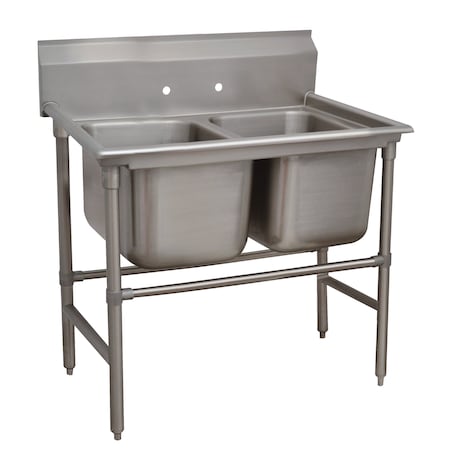 Advance Tabco Regaline Sink 2-compartment 20 in. front-to-back x 20 in. wide sink compartments 94-22-40