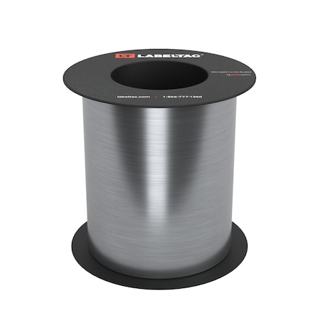 Labeltac Brushed Metal Stock 6in x 75ft LT9, Brushed Aluminum LT625-C