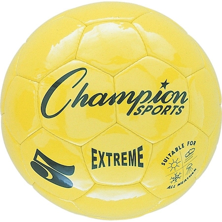 Champion Sports Extreme Soccer Ball, Yellow, Size 5, PK2 EX5YL