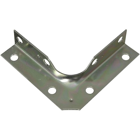 National Hardware V114 Series Corner Brace, 3 in L, 5/8 in W, 3 in H, Steel, Zinc, 0.04 Thick Material N245-407