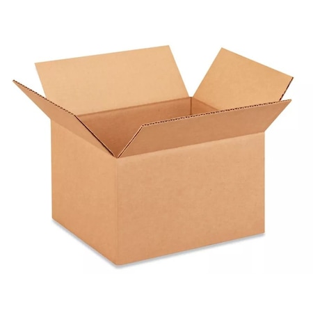Bcp 10 in x 8 in x 6 in Shipping Box, Kraft, Corrugate, Single Wall, 32 ECT 1086