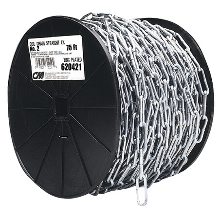 Campbell No.2/0 40 ' Zinc-Plated Low-Carbon Steel Coil Chain 722827
