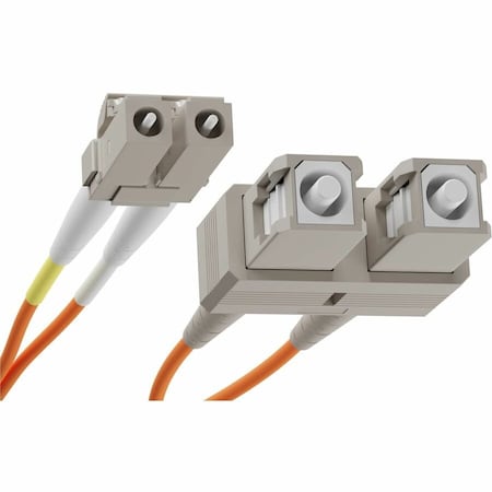 Unc Group Fiber Optic Patch Cable, Lc-Sc, 62.5 125 Multimode Duplex, Orange, 6M FJ6LCSC-06M