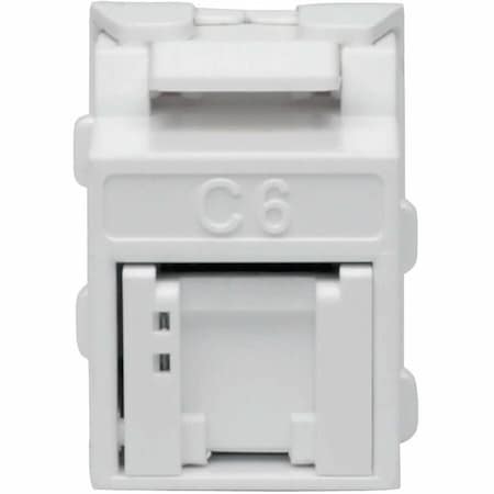 Eaton Tripp Lite Series Keystone Jack Cat6/Cat5e, RJ45, Shuttered, Dust Cap - Toolless, PoE/PoE+ N238-001-GY-TF