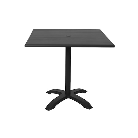 Bfm Seating Beachcomber-Bali 36x36 Dining Height Table - Powder Coated PHB3636BL-2626BL