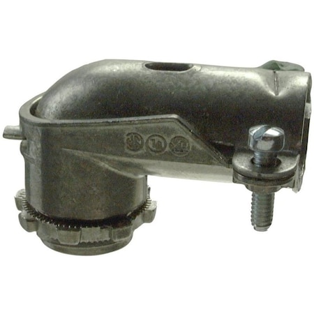 Halex Conduit Fitting Connector, Die Cast Zinc, Green 11005B