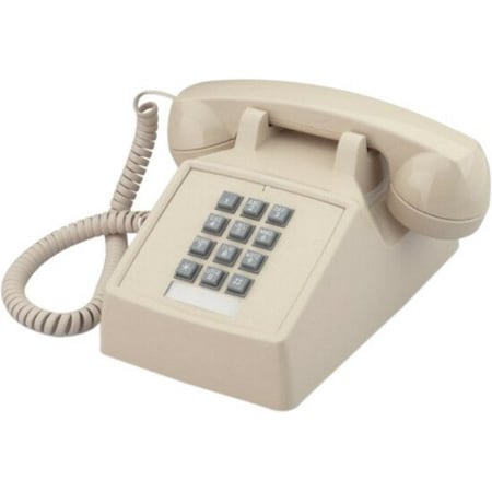 Cortelco Cortelco 250045VBA20M Standard Phone - Brown - 1 x Phone Line - Hearing Aid Compatible 2500-V-BR