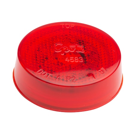 Grote Lamp, Built-In Reflector, 2.5 In, LED, Red G1002