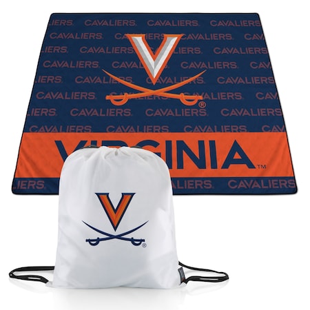 Picnic Time Family Of Brands NCAA Virginia Cavaliers Impresa Picnic Blanket - Lightweight Beach Blanket - Machine Washable 819-01-999-596-0