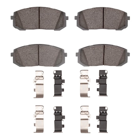 Dynamic Friction Co DFC HybriDynamic Brake Pads Hrdwr Kit 4000-2302-01