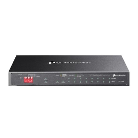 Tp-Link Omada 10-Port Gigabit Desktop Switch with 8-Port PoE+ PORT: 8× Ports, 2x Non-PoE 1× Combo DS110GMP
