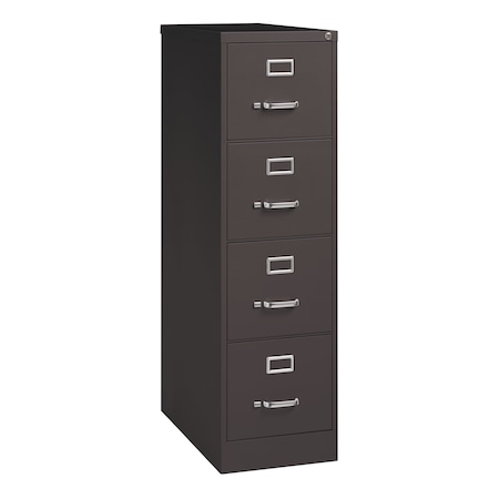 Hirsh 15 in W 4 Drawer Vertical File Cabinet, Medium Tone, Letter 24066