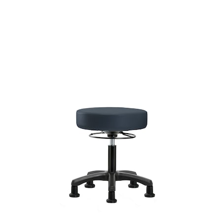 Blue Ridge Ergonomics Desk Mini-Stools, Vinyl, Glides, Navy BR-VDHMS-RG-RG-8582