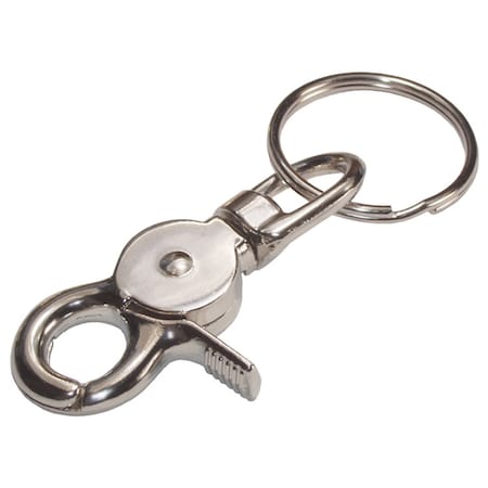 Hillman Metal Silver Clips/Snap Hooks Trigger Snap Keychain 701328