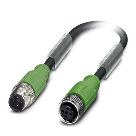 Phoenix Contact SAC-4P-M12MS/0 6-PUR/M12FSSHBK 1553899