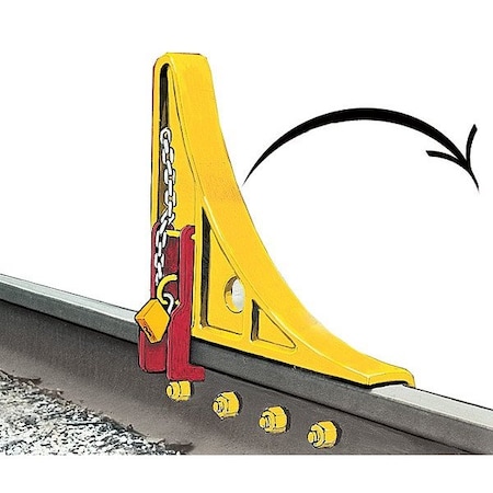 Aldon CS-3X Locking Car Stop 4016-05-R