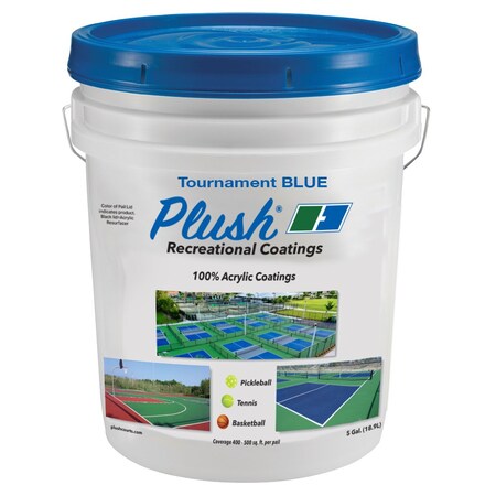 Plush Surface Coating, Plushcolor, Blue, 5 gal. 32002