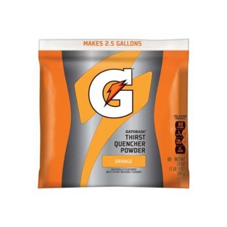 Gatorade G Series 02 Perform Thirst Quencher Instant Powder, 21 oz, Pouch, 2.5 gal Yield, Orange, 32PK 308-03970