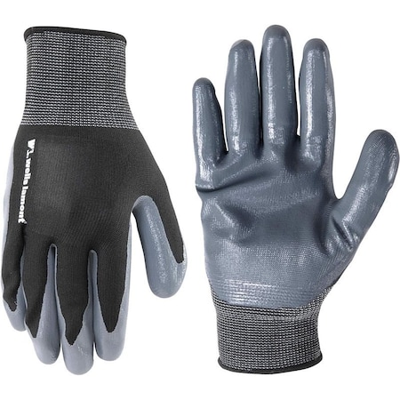 Wells Lamont BLACK FOAM NITRILE COAT SILVER KNIT SHELL L 546L