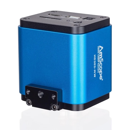 Amscope 1080p 60fps 2MP HDMI + Wi-Fi High-sensitivity Color CMOS C-mount Microscope Camera HD202-MW
