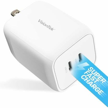 Visiontek 65W USB-C CHARGER GAN II POWER ADAPTER 901536