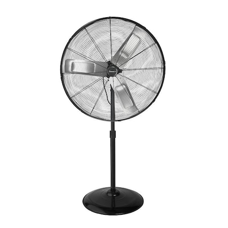 Visionair Heavy-Duty Oscillating High-Velocity Pedestal Fan, 120 V, 30 in Dia Blade, 3-Speed, 7558 cfm Air 2VAFP30