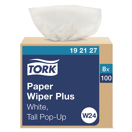 Tork Dry Wipe, Heavy, White, PK8 192127