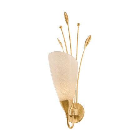 Hudson Valley Lighting Forest Glen 1 Light Wall Sconce in Vintage Gold Leaf Finish 9528-VGL