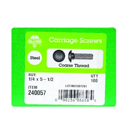 Hillman Carr Screw Z 1/4X5 1/2 240057